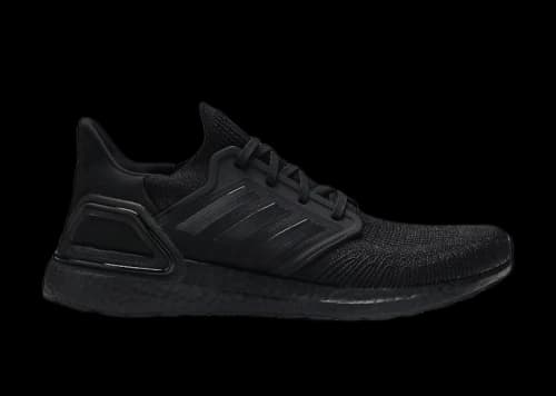 adidas Ultra Boost 20 Triple Black Red Fluo