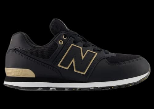 New Balance 574 Lace Black Gold (GS)