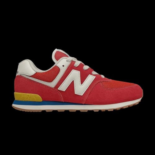 New Balance 574 Big Kid 'Rainbow Pack - Team Red'