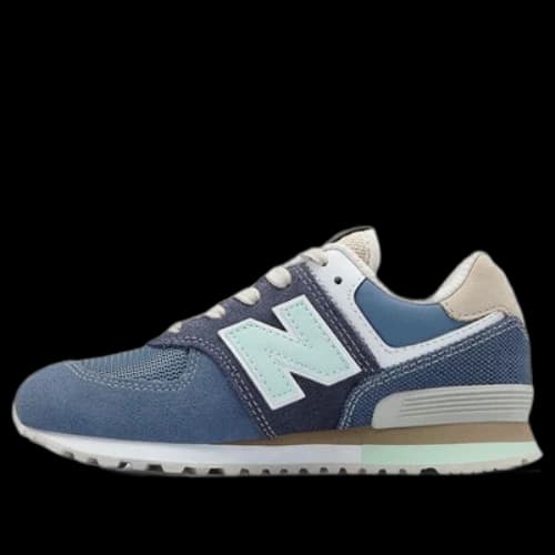 New Balance 574 Kid's Shoes Navy/Mint
