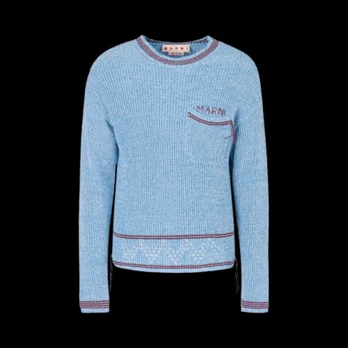 Marni Pocket Roundneck Sweater 'Blue'