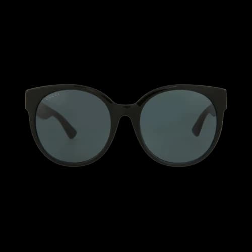 Gucci Sunglasses Gucci Round-Frame Acetate Black Black Grey (GG0035SAN-30013803-001)