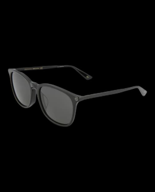 Gucci Round Oval Sunglasses Black/Black/Grey (GG0154SA-30001742-005)