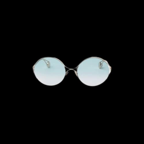 Gucci Oval Metal Sunglasses 'Gold'