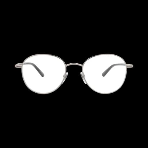 Gucci Round-Frame Metal Optical Frames Ruthenium Black Transparent (GG0392O-30005995-001)