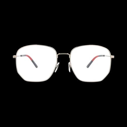 Gucci Square-Frame Metal Optical Frames 'Gold/Transparent'