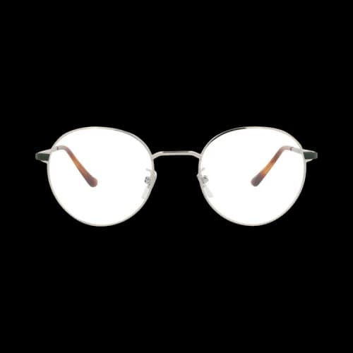 Gucci Round-Frame Metal Optical Frames Silver Green Transparent (GG0581O-30008148-008)