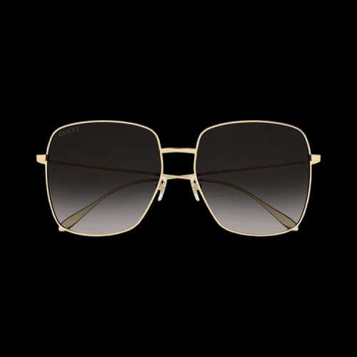 Gucci Square Sunglasses 'Gold/Grey'