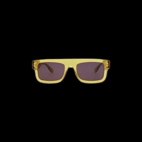 Gucci Square Frame Sunglasses 'Yellow/Grey'