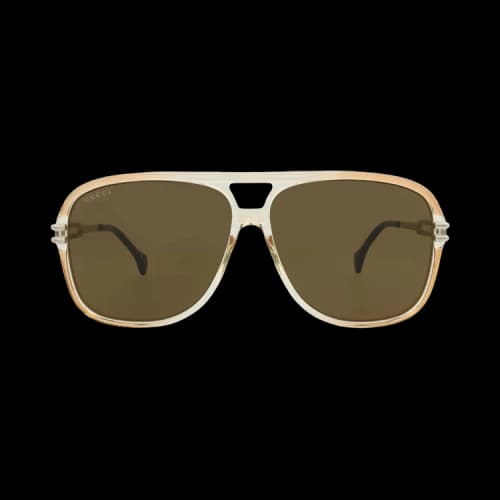 Gucci Aviator Sunglasses 'Orange/Silver/Brown'