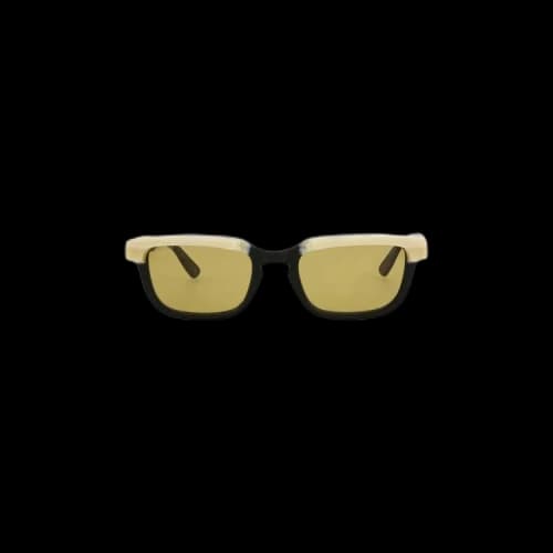 Gucci Square Frame Sunglasses 'Black/Yellow'
