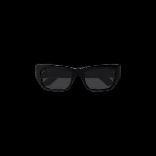 Gucci Rectangular Frame Sunglasses 'Black'