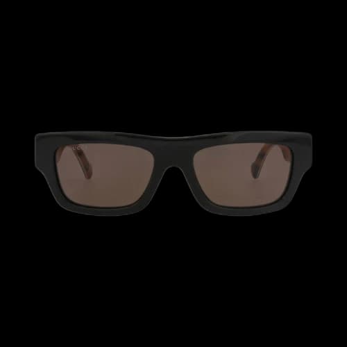 Gucci Square-Frame Recycled Acetate Sunglasses Black Black Brown (GG1301S-30013924-003)