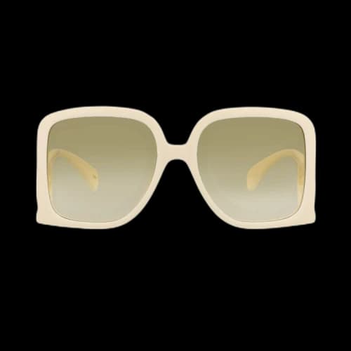 Gucci Square Sunglasses 'Ivory/Brown'