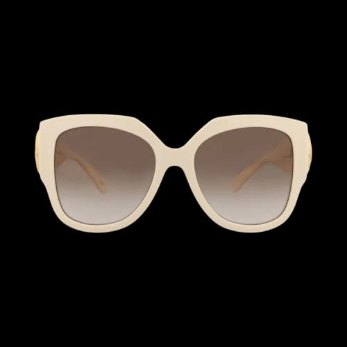 Gucci Square-Frame Recycled Acetate Sunglasses Ivory Ivory Brown (GG1407S-30014416-004)