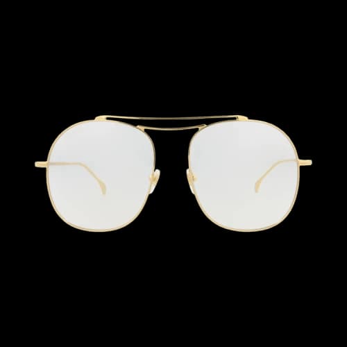 Gucci Aviator-Frame Metal Sunglasses 'Gold Transparent'
