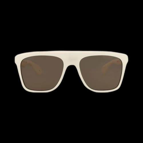 Gucci Square Sunglasses White/Brown (GG1570S-003)