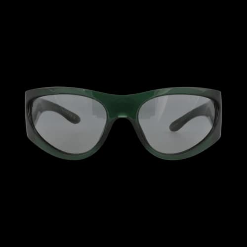 Gucci Shield-Frame Injection Sunglasses Green Green Grey (GG1575S-30014846-003)