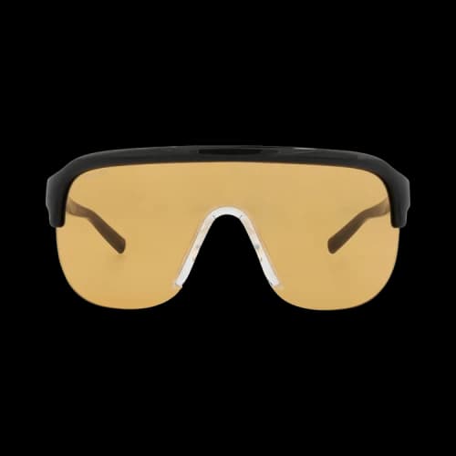 Gucci Shield-Frame Injection Sunglasses Black Black Orange (GG1645S-30015323-005)