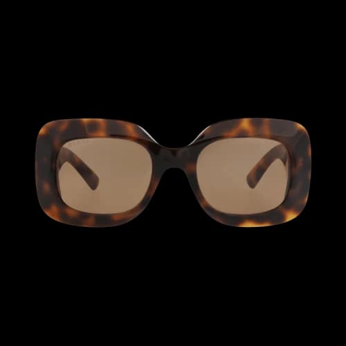 Gucci Square-Frame Recycled Acetate Sunglasses Havana Havana Brown (GG1695S-30015484-002)