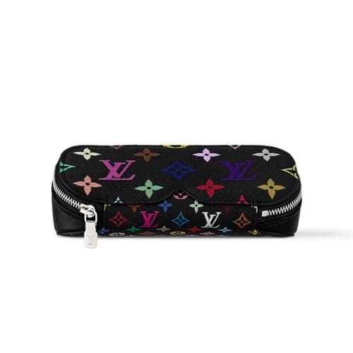 Louis Vuitton x Takashi Murakami Monogram Multicolor Sunglass Pouch Black Multicolored