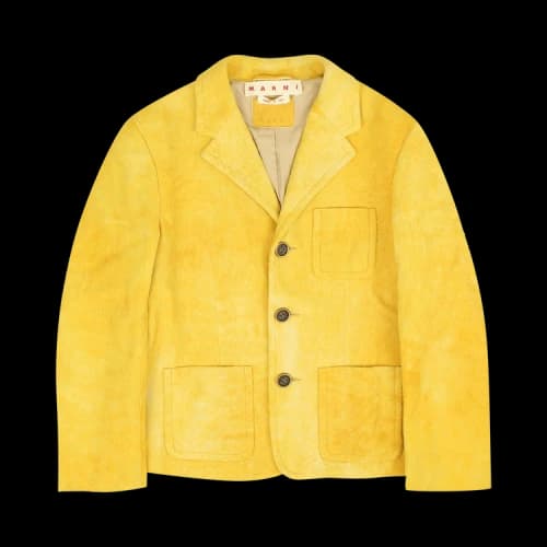 Marni Leather Jacket 'Sun Orange'