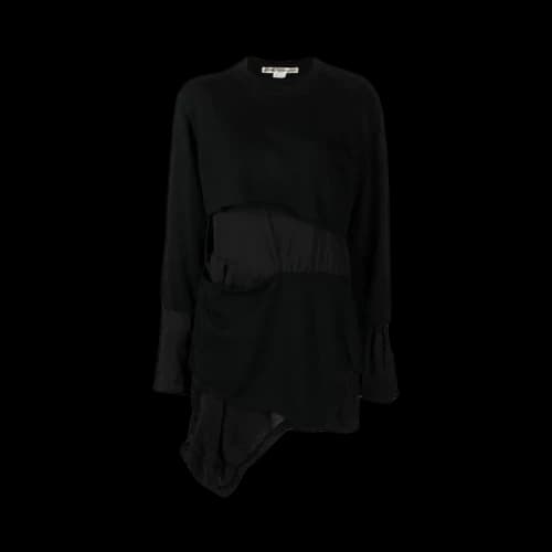 Comme des Garçons Layered Knit Dress 'Black'