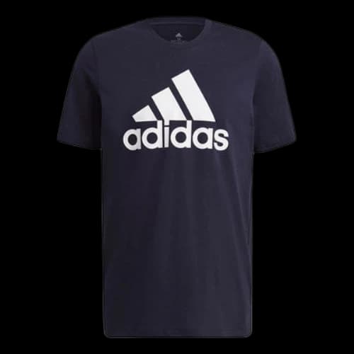 adidas M Bl Sj T Logo Printing Sports Round Neck Short Sleeve Blue