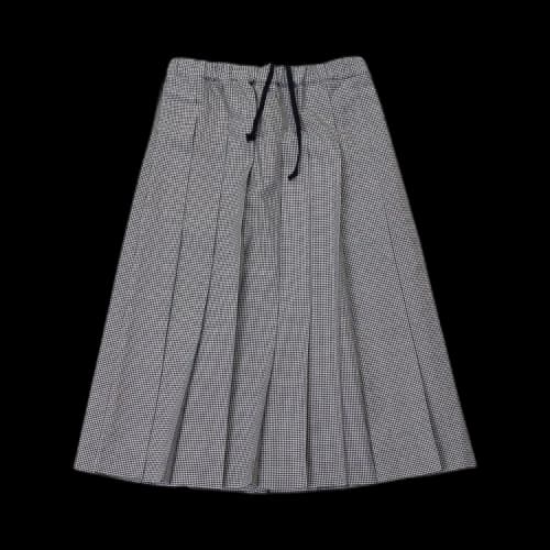 Comme des Garçons Checker Pleated Skirt 'White/Black'
