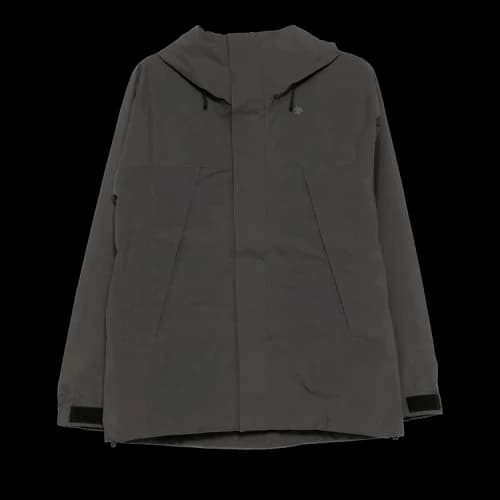 Goldwin Pertex Unlimited 2l Hooded Jacket 'Deep Charcoal'