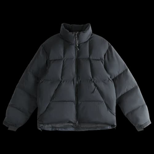 Goldwin Dope Dyed Ripple Nylon Down Jacket 'Dark Navy'