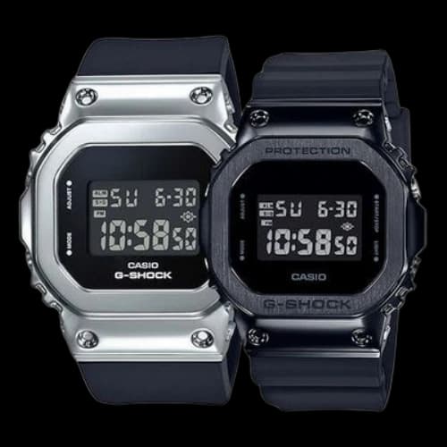 CASIO G-Shock Digital 'Black Silver'