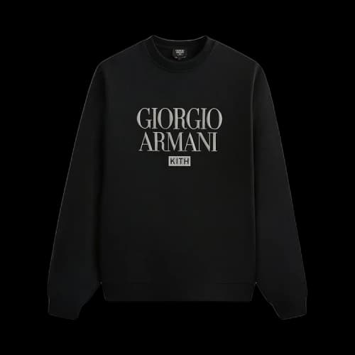 Kith & Giorgio Armani Nelson Crewneck 'Black'