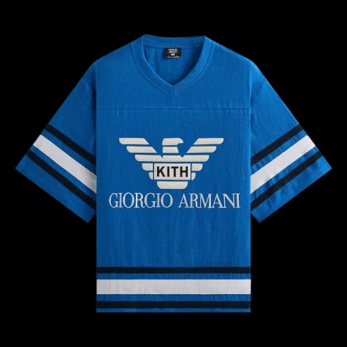 Kith x Giorgio Armani Open Weave Malik Jersey 'Lake'
