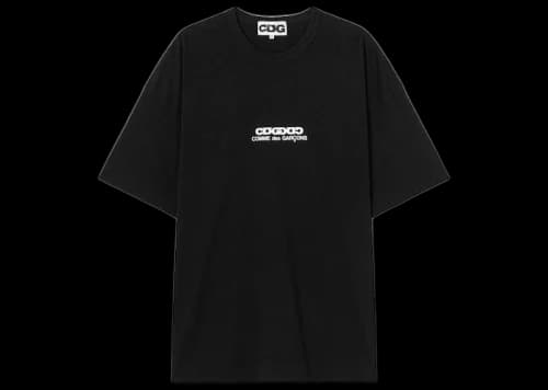 Comme des Garcons (Unisex) Logo Printed Oversized Short Sleeve T-Shirt Black