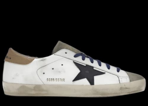Golden Goose Super-Star Suede Toe White Taupe Royal Blue Black
