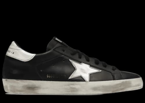 Golden Goose Super-Star Black White Leather