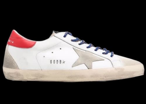 Golden Goose Super-Star White Red Grey Suede