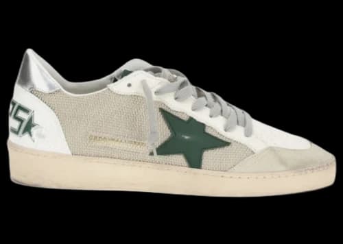 Golden Goose Ball Star White Beige Green