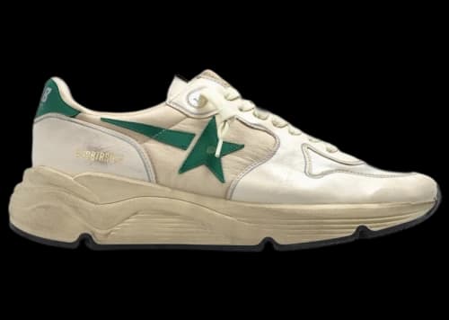 Golden Goose Running Sole Green White