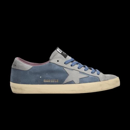 Golden Goose Super Star Suede And Nabuk Upper 'Blue Denim Silver Blue'