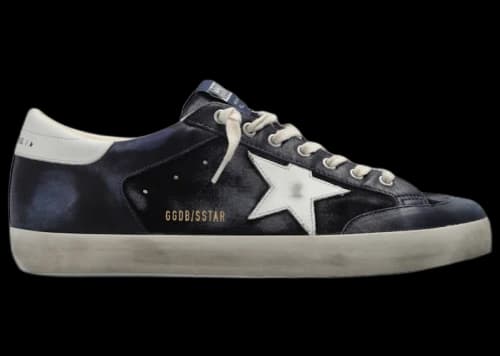 Golden Goose Super-Star Navy Suede