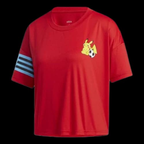 adidas x POKEMON Crossover Printing Training Sports Short Sleeve Red (Women's)