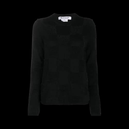 Comme des Garçons Solid Color Fringe Sweater 'Sweaters'