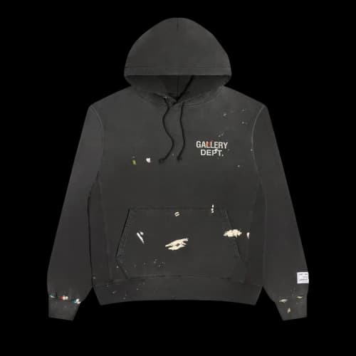 Gallery Dept. GD Paint Logo Hoodie 'Vintage Black'
