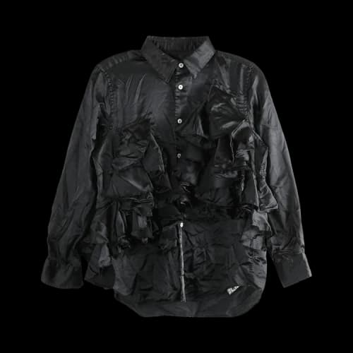 Comme des Garcons Layered Ruffled Blouse Black
