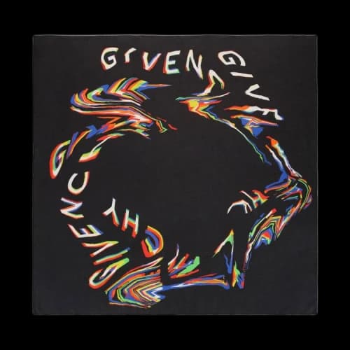 Givenchy Watercolor Logo Scarf 'Black'