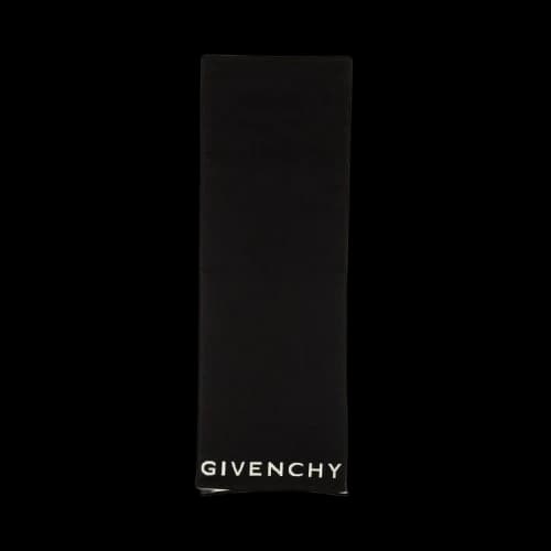 Givenchy Logo Embroidered Wool Knit Scarf 'Black'