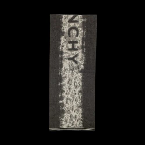 Givenchy Abstract Jacquard Wool Scarf 'Black'