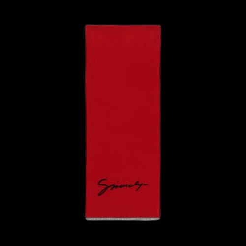 Givenchy Signature Logo Scarf 'Black/Red'